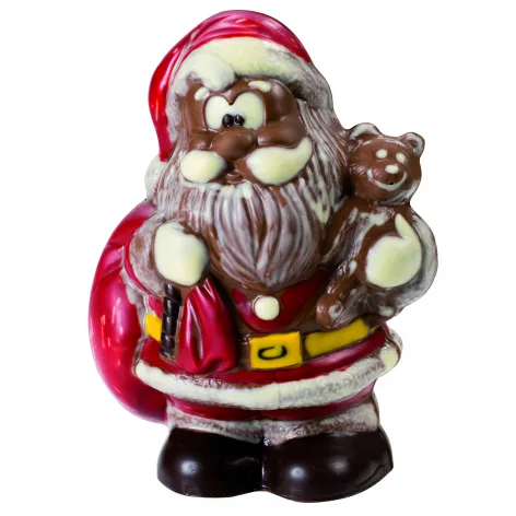Santa with Teddy - Thermoformed 3D Figure